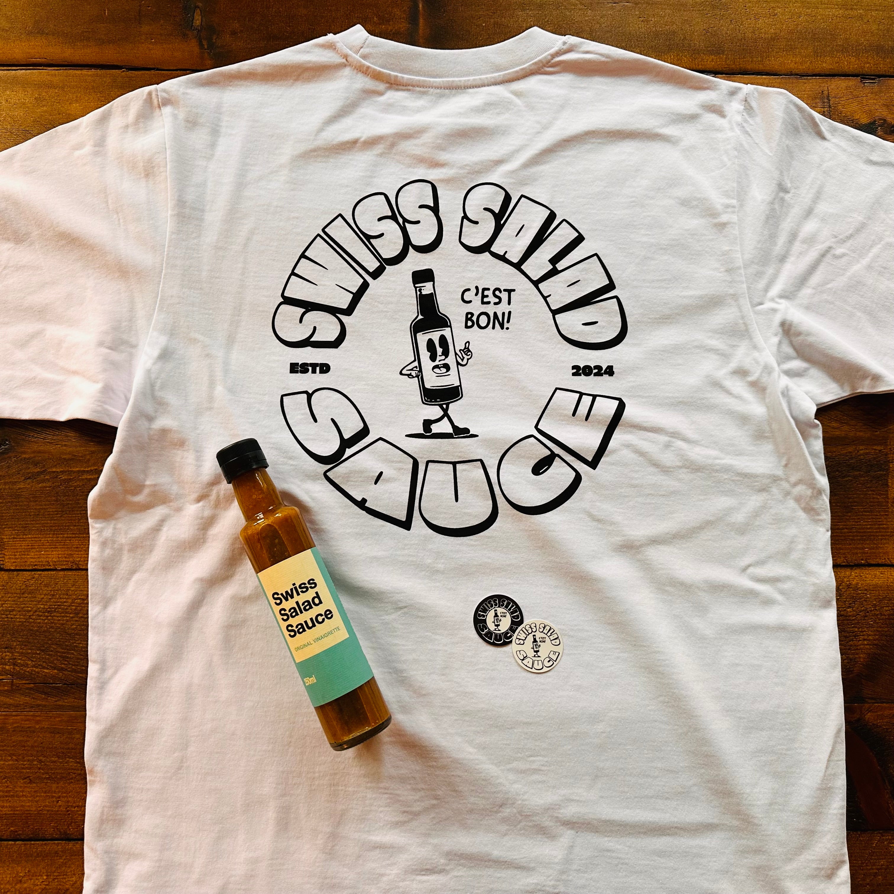 Bottle & Shirt Bundle – Swiss Salad Sauce